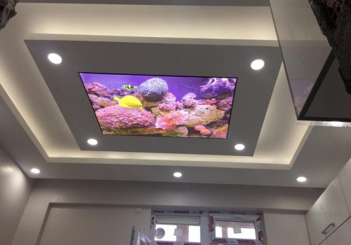 Dekorasyon Alçıpan Gergi Tavan Uygulaması